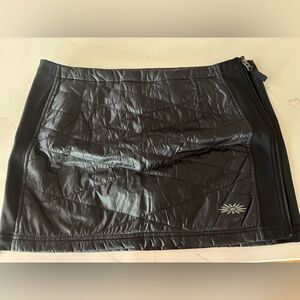 Black Quilted Skirt